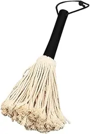 MAGICLULU Basting Mop Brush with Wooden Handle Convenient Oil Brush for Grilling Roasting Easy to Use Barbecue Mop for Sauces for Outdoor Cooking Baking