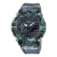 【CASIO 卡西歐】G-SHOCK 男錶 雙顯錶 橡膠錶帶 半透明 雜訊意象設計 防水200米 GA-2200(GA-2200NN-1A)