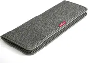 [LeanTravel] Tie Case Organizer for Travel with Storage Bag for Cufflinks, Color Grey, Grey, One Size, Travel