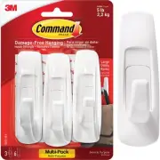 Command Large Utility Hook Value Pack , 3 Hooks, 6 Strips 17003-3ES Command