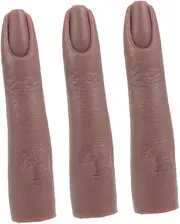 FOMIYES 3pcs Boys and Girls Hand Press Nails Fake Fingers Nail Art Wear Protection