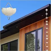 Rain Chains，Rain Catcher Chain ， Rain Chain for Home Eaves Garden Patio, Outdoor Decorative Rain Catcher Chain Art Pendant, Rain Chains(B,3.2m/9.8 ft)
