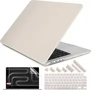 DONGKE Compatible with M4 MacBook Pro 14 inch Case 2024 2023 2021 A3112 A3401 A3185 M3 A2918 A2992 M2 A2779 M1 A2442 Pro Max with Touch ID, Plastic Hard Shell with Keyboard Cover, Matte Stone