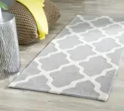 Safavieh Cambridge SILVER / IVORY Wool Runner Rug 2'-6 x 20' - CAM121D-220