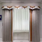 modern Northern Simplicity gray window bedroom valance curtain tulle M1616