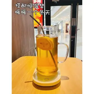 玻璃杯耐高溫1000ml大容量飲水壺帶把手帶蓋家用辦公室用泡茶水杯