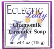 Chamomile Lavender Glycerin Soap by Eclectic Lady, 4 oz Bar