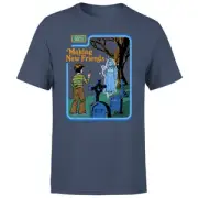 Steven Rhodes Making New Friends Unisex T-Shirt - Navy