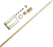 Acxico 1 Set Aluminum 300mm Volume Potentiometer Extension Shaft Audio Connecting Long Rod