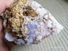 Purple Cream White Opalized Fluorite Rough