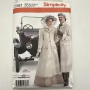 Simplicity Pattern 2581 Size XS-XL Costume Halloween Duster Coat Hat UNCUT