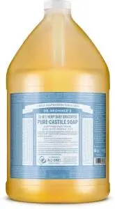 DR. BRONNER'S Pure-Castile Soap Liquid (Hemp 18-in-1) Unscented (Baby) 3.78L