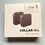 UHF Lavaliar Wireless Collar Mini Microphone System Vlogging Interview