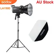 Godox LA150D LED Video Light 5600K + 60*60cm Softbox + Light Stand