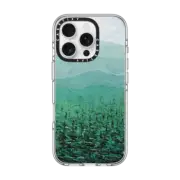 iPhone 16 Pro Clear Case MagSafe Compatible Pine Forest