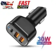 For Samsung Galaxy A13 A33 A53 A73 5G 30W PD+QC3.0 Car Charger + Fast Cable