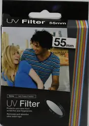 Vivitar UV 55MM Filter Multi Coated For Nikon AF-P 18-55mm D3500 D5600 D3400 D