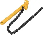 Heavy Duty Adjustable Chain Wrench, Multifunctional Alloy Steel Oil Filter Chain Wrench Tool