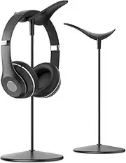 Headphone Stand, Desktop Headset Holder - Lamicall Desk Earphone Stand, for All Headsets Such as HyperX Gaming Headphones, Beats/Sony/Sennheiser Music Headphones - Black
