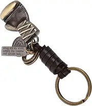 Abaodam Boxing Glove Keychain Pendant Bag Hanging Ornament Durable Metal Key Ring for Fashionable Accessories Eye Catching Sports Themed Charm for Key Management