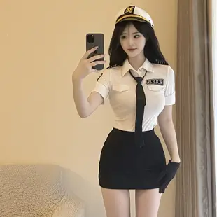 【現貨】新品熱賣 萬聖節服裝 cosplay  空姐制服 性感夜店派對套裝 飛天小女警  角色扮演cos服