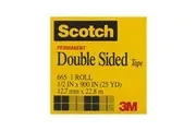 Scotch Double Sided Tape 665 12mm x 22.8M Pack 12
