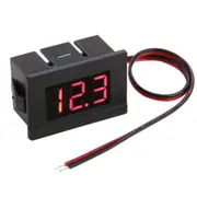 3Pcs V33D 2 Wires Red Light Display Mini Digital Voltage Meter
