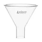Eisco Labs Powder Funnel, 3.1" Diameter - Plain 60° Angle - Borosilicate Glass