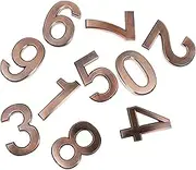 HOMSFOU Pcs d Metal Plated House Number Sticker Weatherproof Door Address Label Cm for Home Office Hotel