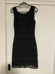 Alannah Hill Black Celebration Time Dress Size 8