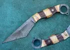 Damascus Karambit Knife , 11" Marvelous Hand Made Damascus Steel Karambit Knife