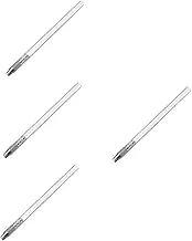 TEHAUX 4 Sets Quicksand pen Artists Paint Brushes Holder Fidget Pen Tin Brush Holder Brush Pen Aesthetic Pencil Case Pastel Pencils Candies Pen Holder for Desk Supply White Metal