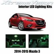 XtremeVision Interior LED for Mazda 3 2014+ (6 PCS) Green (for: Mazda)
