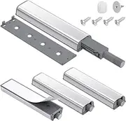 4 Pack Magnetic Push Latches for Cabinets Push to Open Door Latch Heavy Duty Touch Latches Kitchen Door Push Release Latch for Drawer Closure Push Catch Press Out Cabinet Hardware