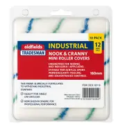 (10 Pack) Oldfields Nook & Cranny All Purpose Mini Paint Roller Cover Set - 12mm Pile