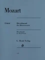 Mozart Divertimenti for 2 Oboes 2 Horns 2 Bassoons Sheet Music Henle Urtext Book