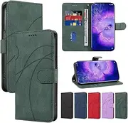 Ttianfa Compatibile for Case Google Pixel 6, 2 in 1 Leather Wallet Magnetic Flip Cover with Credit Card Holder, Shockproof Folio Kickstand Phone Case-Green