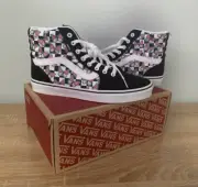 Vans Women's Filmore Butterfly Checkerboard Hi Top Skate Shoes - NWB Size 9