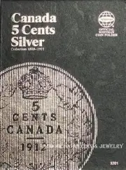Whitman Canadian 5-Cents Coin Folder, 1858-1921 #3201