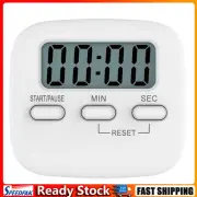 5Pcs Magnetic Digital Timer Stopwatch Cooking Countdown Timer Clock (White)