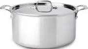 All Clad Stainless Steel Stockpot with Lid W/ Lid (4508 ) - Brand New