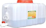 OWELLK Water Tank Water Carrier 25L/45L/75L/100L/160L/200L Water Tank，Plastic Bucket，Food-Grade Rectangular Thickened Water Tower with Faucet for Household Water Storage