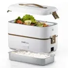 Cosi Home Mini Rice Cooker Bento Box 20-Min Fast Cook Anti-Burn 2-Tier