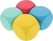 Toddmomy 4pcs Blank Dice for Safe DIY Painting and Party Decorations Lightweight Creative Building Blocks for Classroom Activities for Creative Play and Imagination