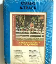 LOS KASINOS CECILIO GARZA SEALED 8-TRACK TAPE LATIN CUMBIA BOLERO RANCHERA VTG