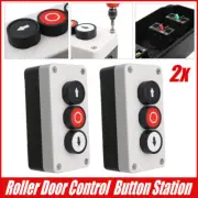 2X Push Button Station Up Down Arrows with Stop Button Hoist Roller Shutter Door