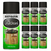 Rustoleum Specialty Chalk Board Spray Paint 312g Black Blackboard (6 Cans)