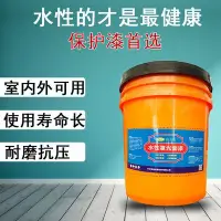 在飛比找Yahoo!奇摩拍賣優惠-熱銷 斯涂銳水性罩光面漆透明清漆真石漆罩面防水防曬可擦洗墻繪