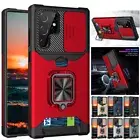 For Samsung Galaxy S24 S23 S22 S21 FE Note20 Ultra Card Holder Wallet Case Cover