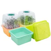 Microgreen Growing Trays 4-Pack with Humidity Dome BPA Free Sprouter Kit